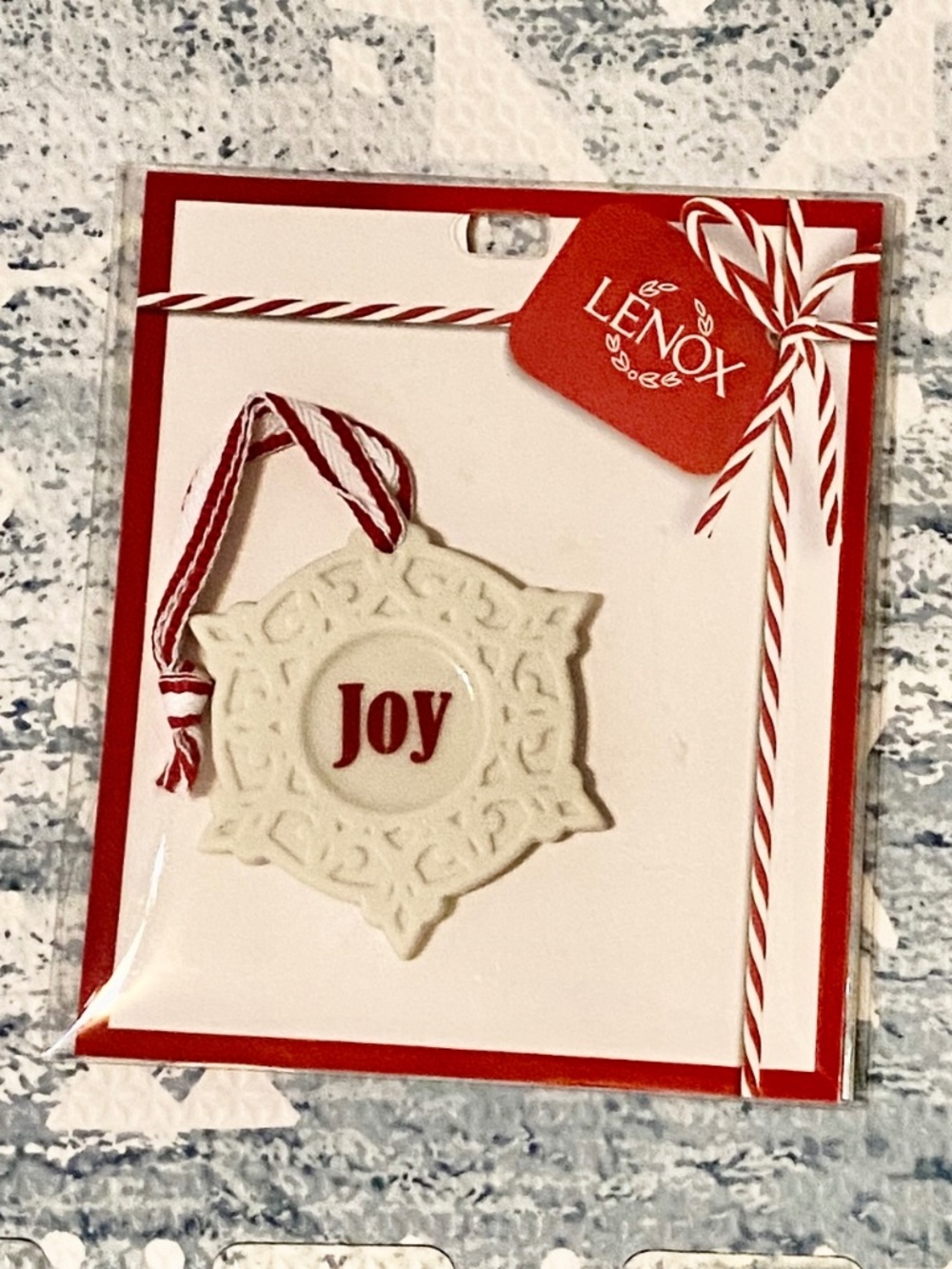 Joy Snowflake Ornament